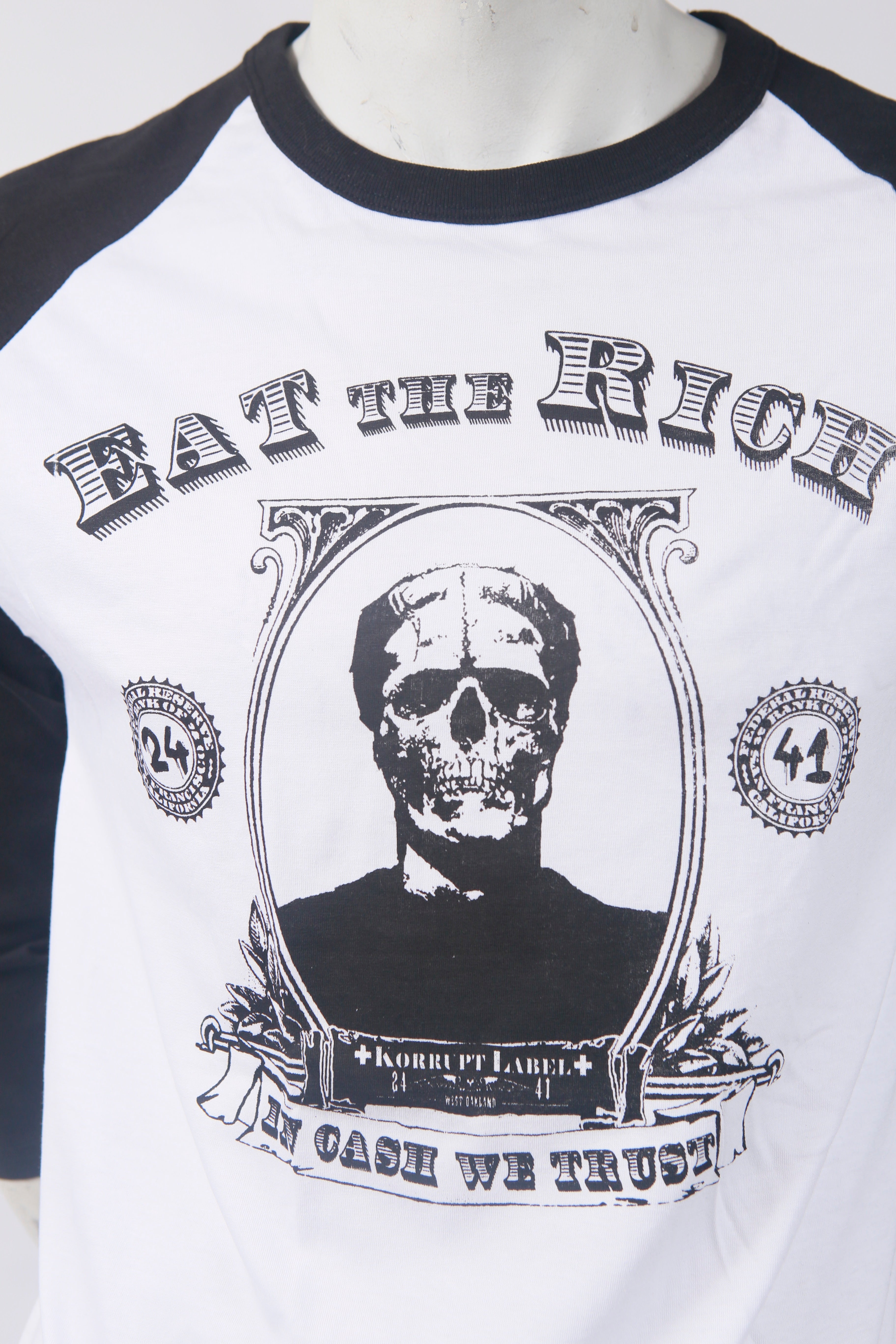Eat The Rich Men's Baseball Tee