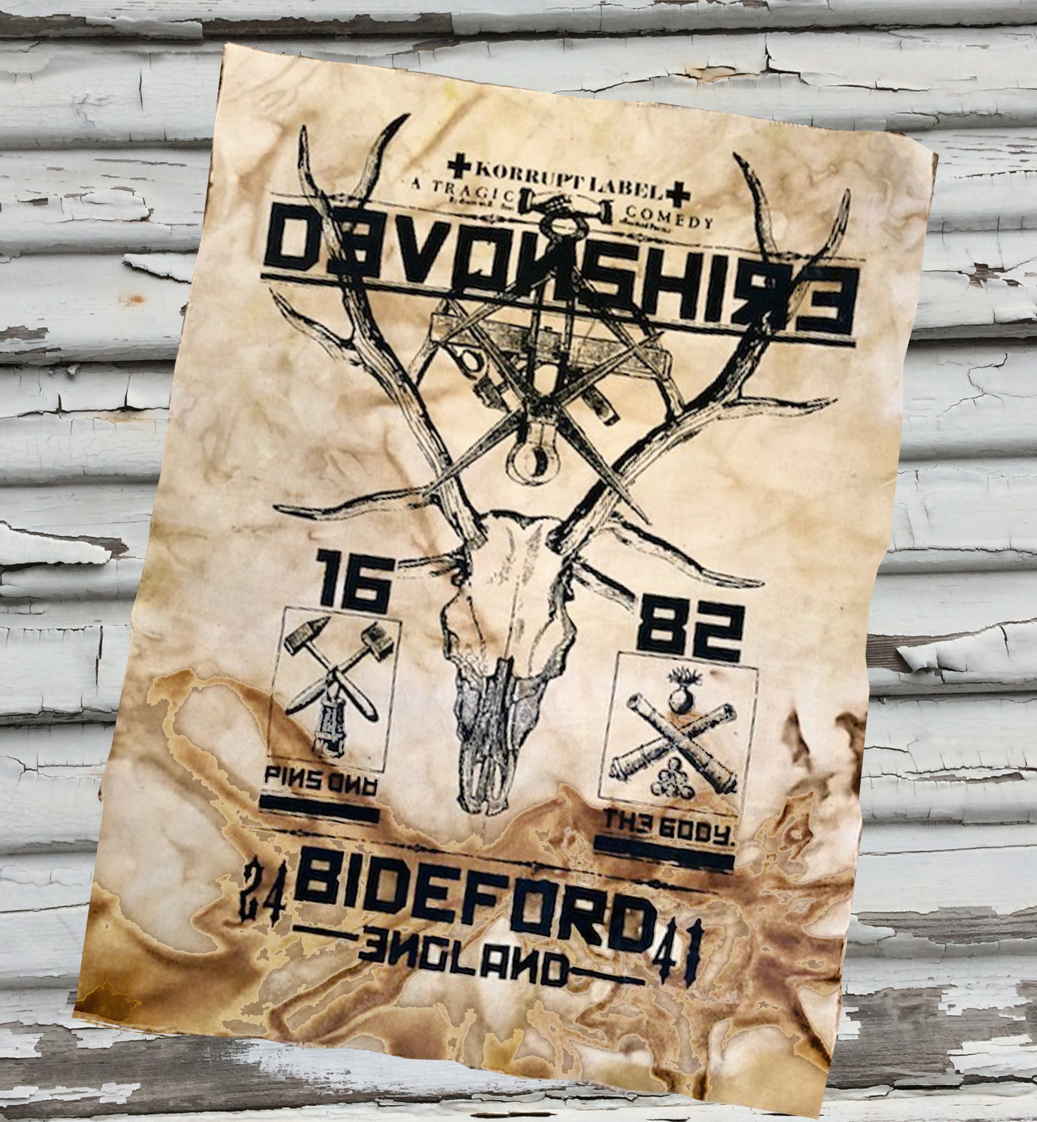 Devonshire Skull Jacket Patch