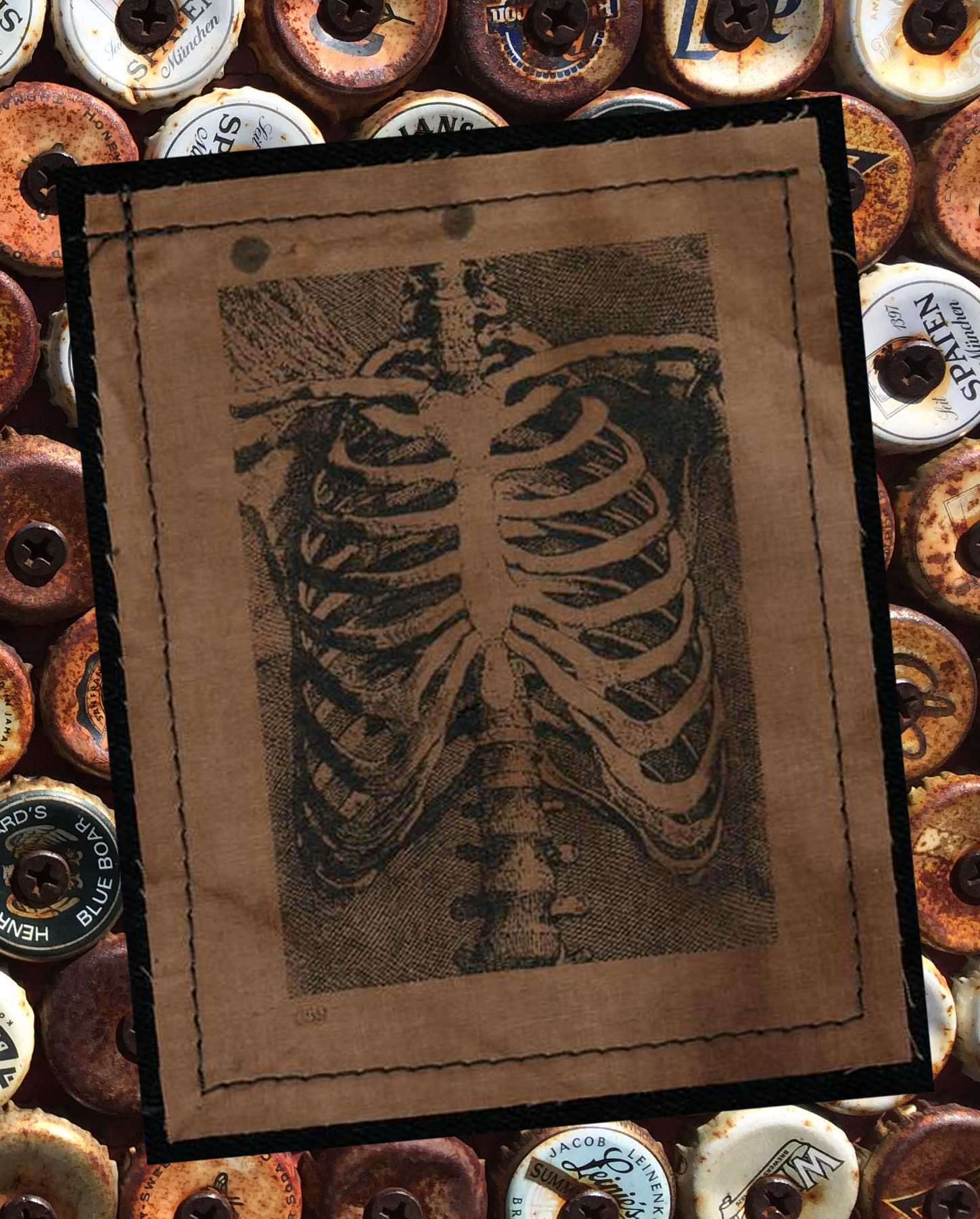 Skeleton Front View Patch