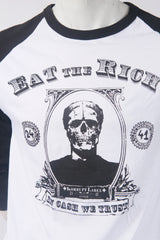Eat The Rich Men's Baseball Tee